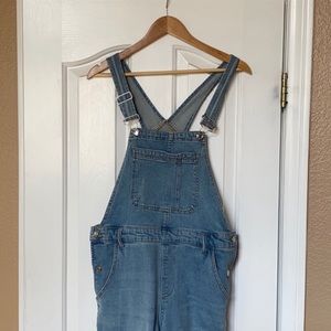Distressed overalls only worn once!